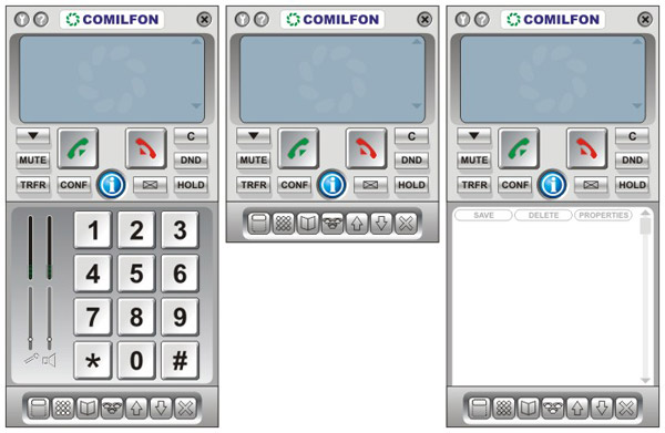 COMILFON — интерфейс виртуального телефона, Internet Phone Interface, SoftPhone, Web Phone Interface.