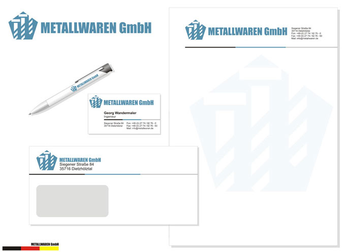 Metallwaren GmbH. Логотип и фирменный стиль