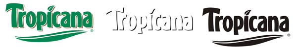 «Tropicana», фрагменты клише, цветоделение, треппинг. Corel